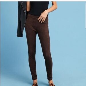 Sanctuary Faux Suede Women's Brown Slim Fit Pants